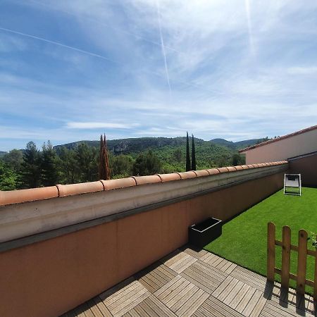 Terrasse 130M2 Panoramique Avec Climatisation Piscine - 3 Chambres Gréoux-les-Bains Kültér fotó